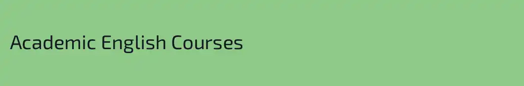 Academic English Courses